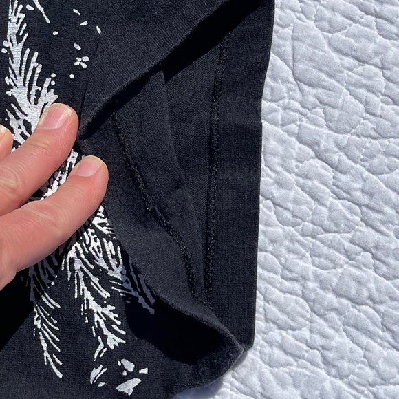 Vintage Single Stitch Laguna Black & White Palm Trees & Night Sky Island Tee- XL - Picture 4 of 6